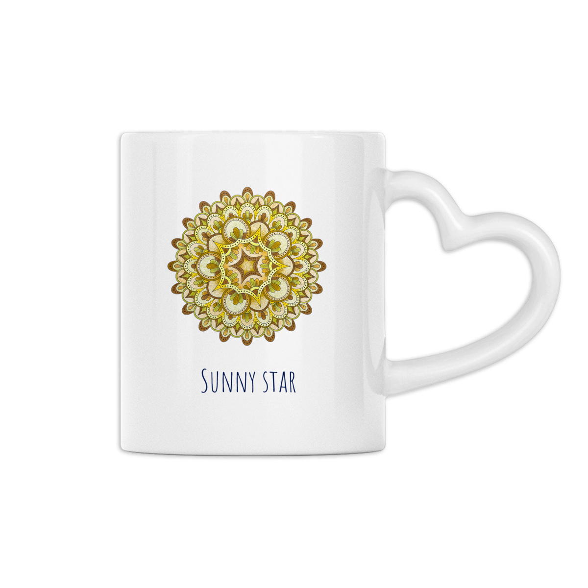 Image back Sunny Star handle shaped Mug 
