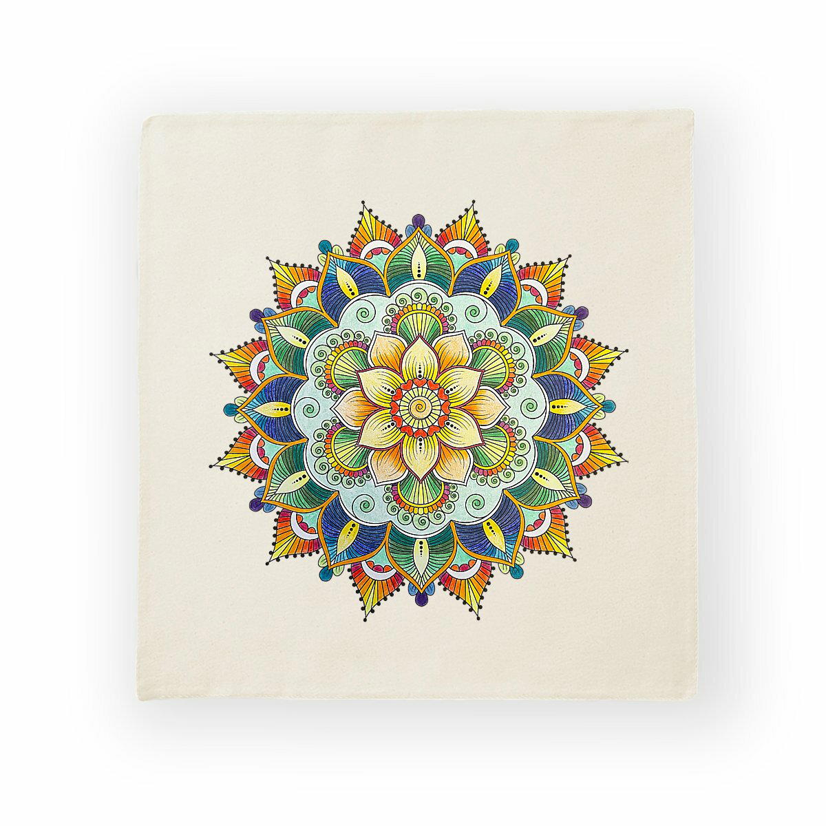 Image back Blooming heart Cotton cushion cover