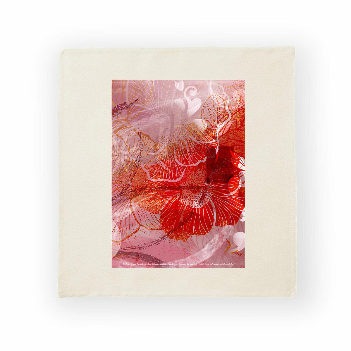 Image back Exploring the inner self Cotton cushion cover