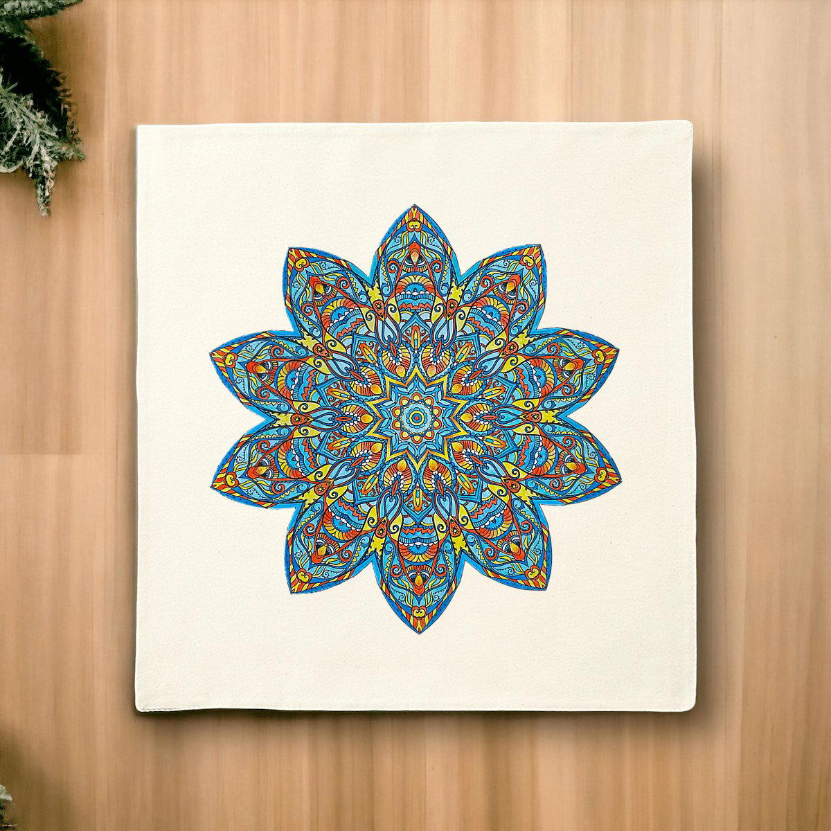 Image front Evening Star Cotton cushion cover