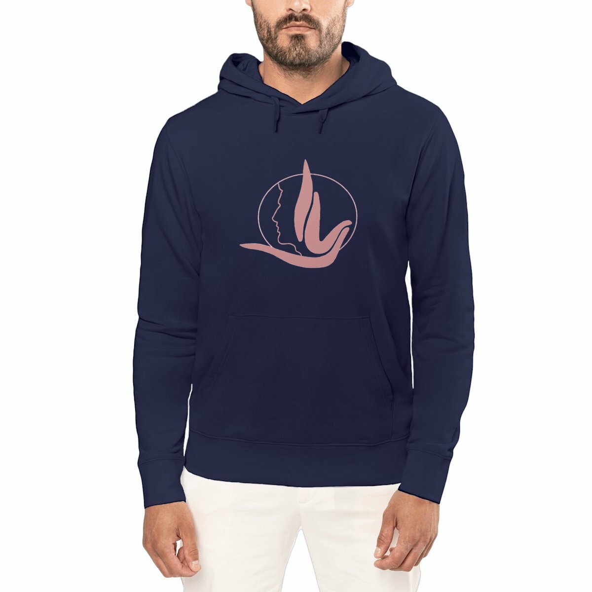 Image front One with your True Self men's hoodie
