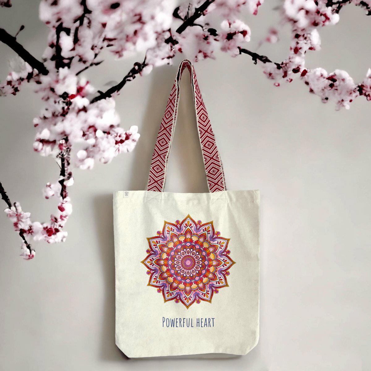 Image front Powerful Heart Ethnic totebag