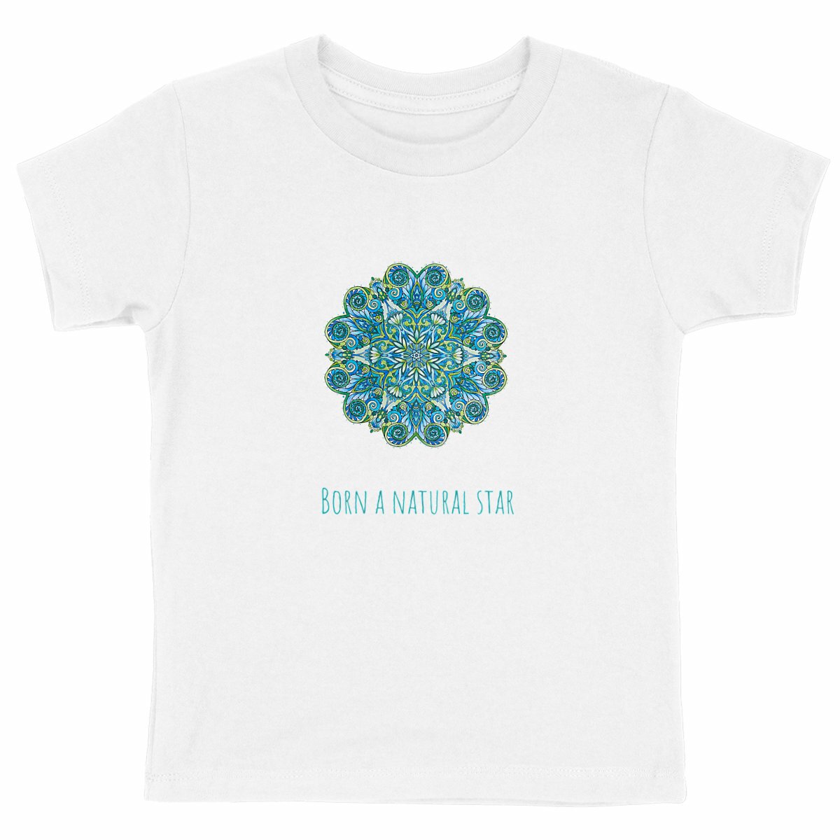 Image back Born a natural star Kids T-shirt