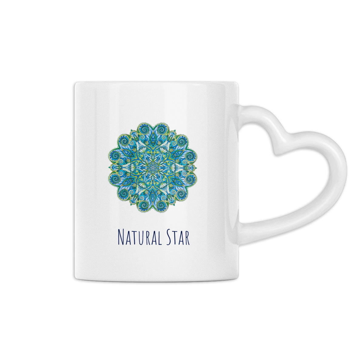Image back Natural Star handle shaped Mug