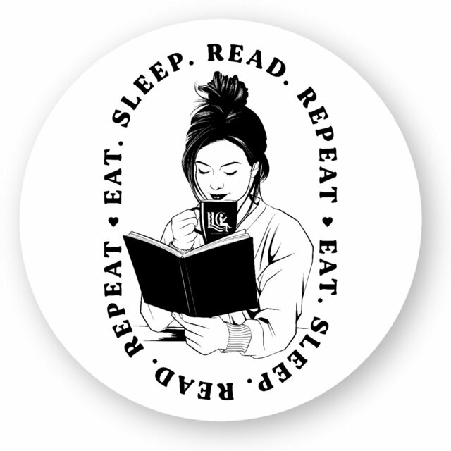 Eat, Sleep, Read, Repeat. Sticker