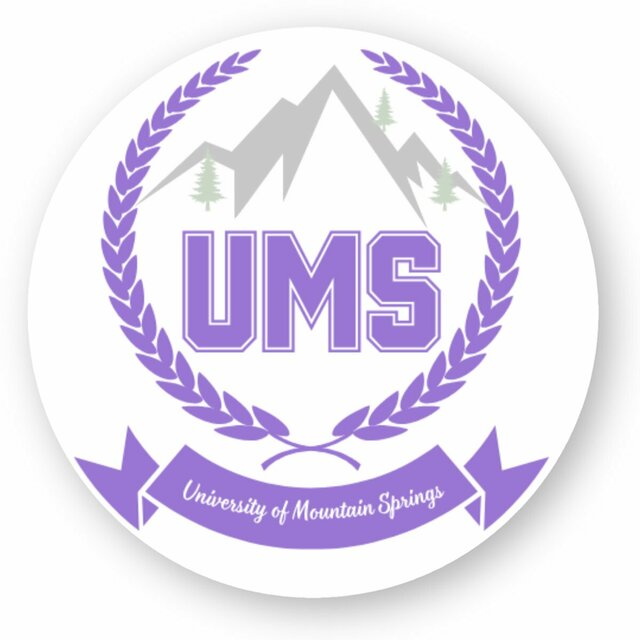 UMS purple sticker