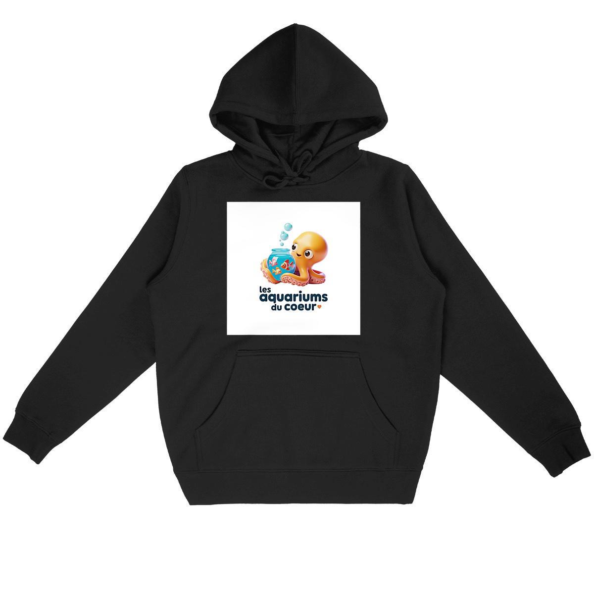 Sweat à capuche Léger Unisexe pieuvre - Image