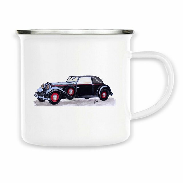Image back Mug Métal « Voiture ancienne ». Voiture ancienne JFD. D39-N39