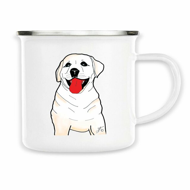 Image back Mug Métal « SULTAN le labrador ». Labrador. D5-N39