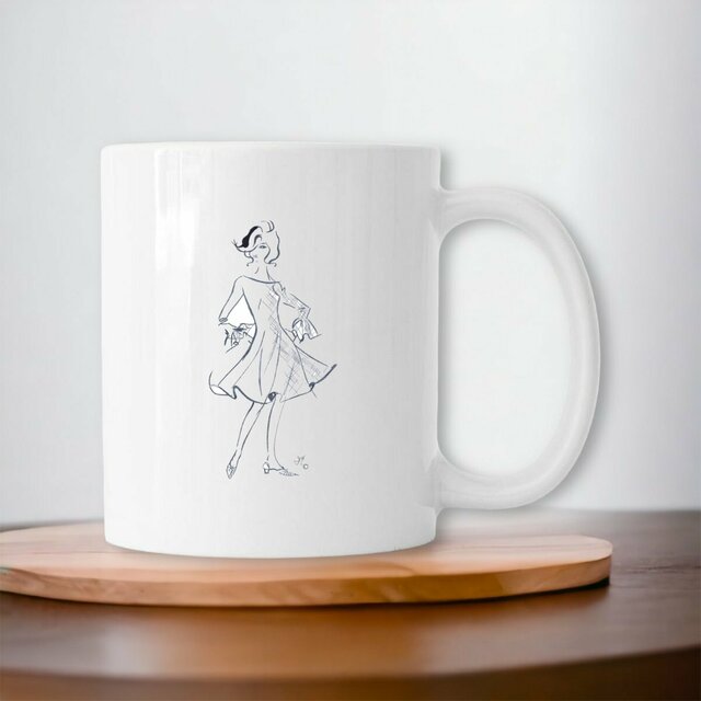 Image front Mug Céramique « Série French Touch Élégance ™ ». DA-N40. 