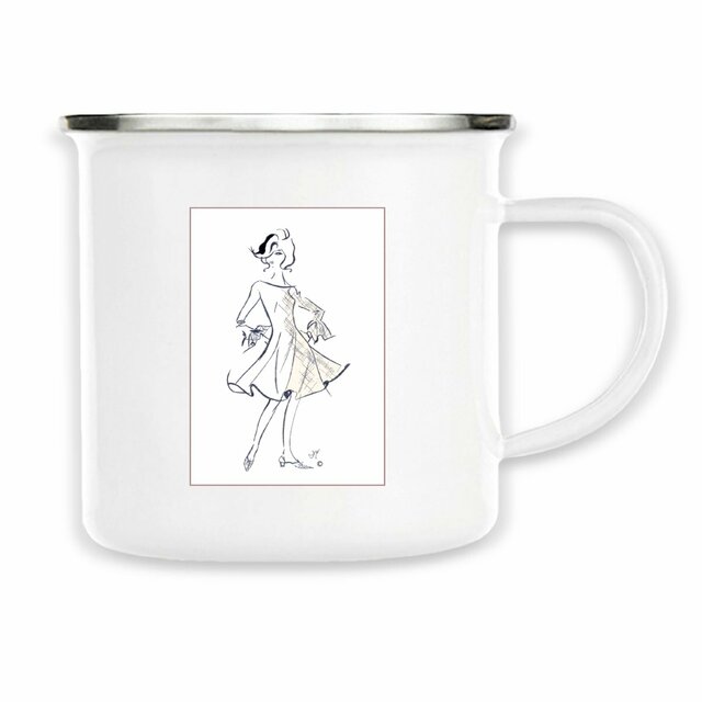 Image back Mug Métal « Série French Touch Élégance ™ ». DB-N39. Encadré.