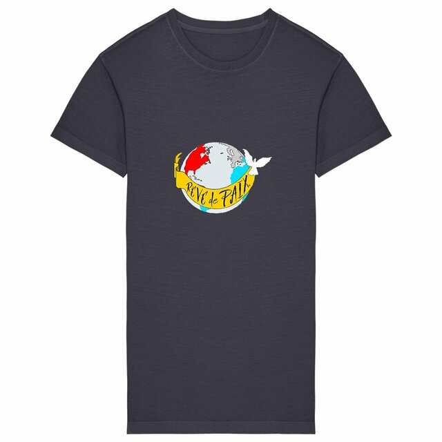 Image back Robe T-shirt Femme Vintage  « Rêve de Paix ». D52-N2