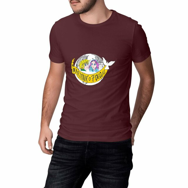 Image front T-shirt Unisexe Classique «Rêve de Paix» PO-Manga couleur en polonais. DBA4-N8