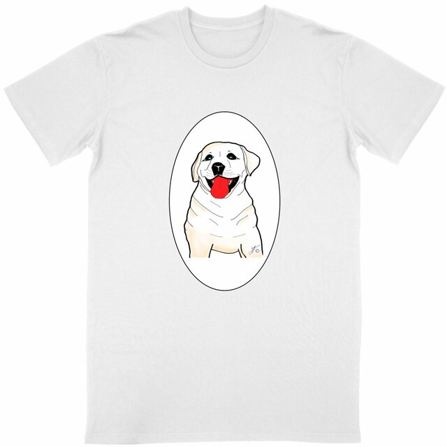 Image back T-shirt Unisexe Classique « SULTAN le labrador » Chien labrador. D5B-N8. Médaillon.