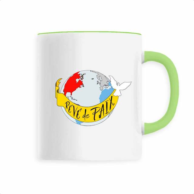 Image back Mug Céramique  « Rêve de Paix ». D64-N40 