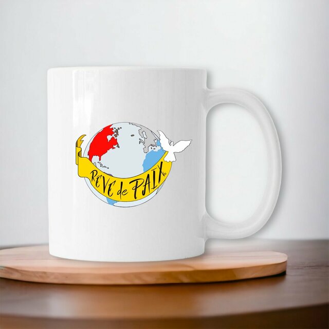 Image front Mug Céramique  « Rêve de Paix ». D64-N40 