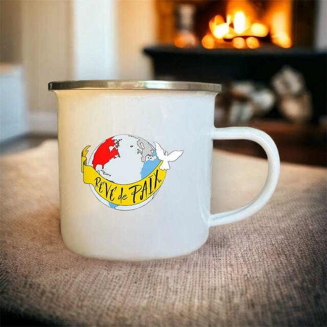 Image front Mug Métal « Rêve de Paix ». D64-N39