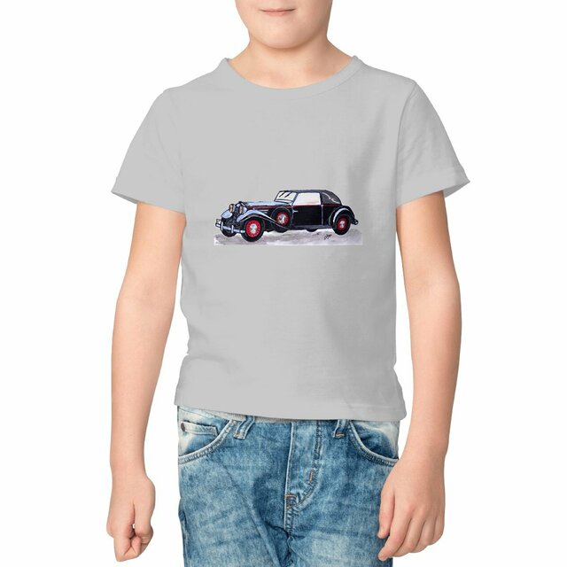 Image front T-shirt Enfant Épais « Voiture ancienne ». Voiture ancienne JFD. D39-N49