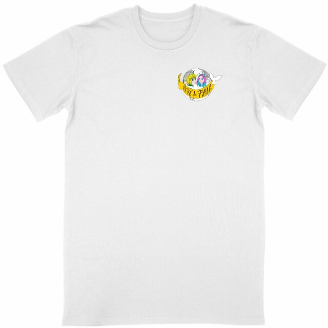 Image back T-shirt Unisexe Classique Manga couleur Rêve de Paix avec Ados et banderole-Blason . DBABS-N8 