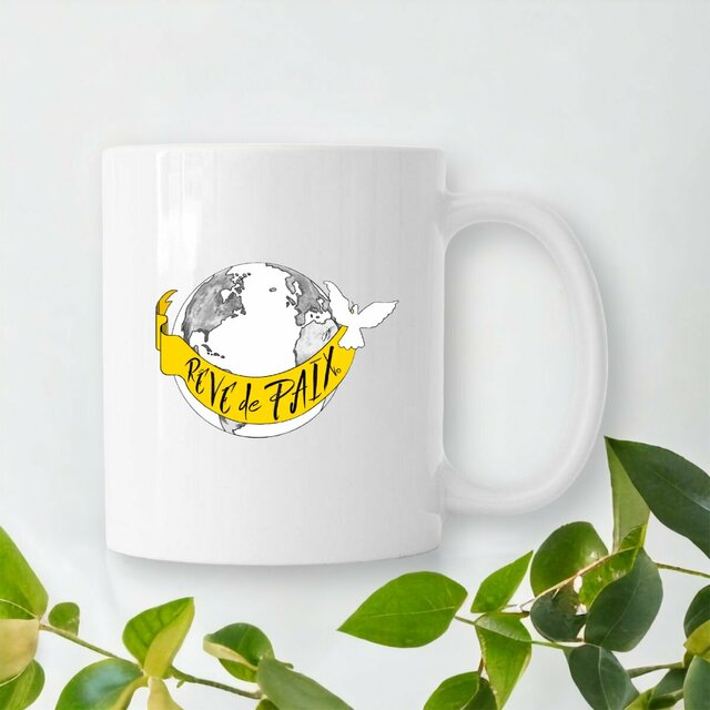 Image front Mug Céramique « Rêve de Paix ». D85-N40