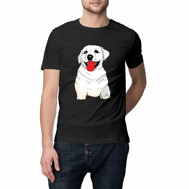 Image front T-shirt Unisexe Classique « SULTAN le labrador » Chien labrador. D5-N8