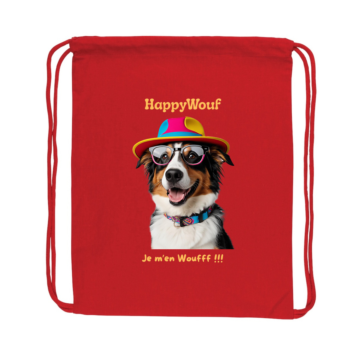 Image back Sac à dos - HappyWouf Berger Australien "le style a du chien"