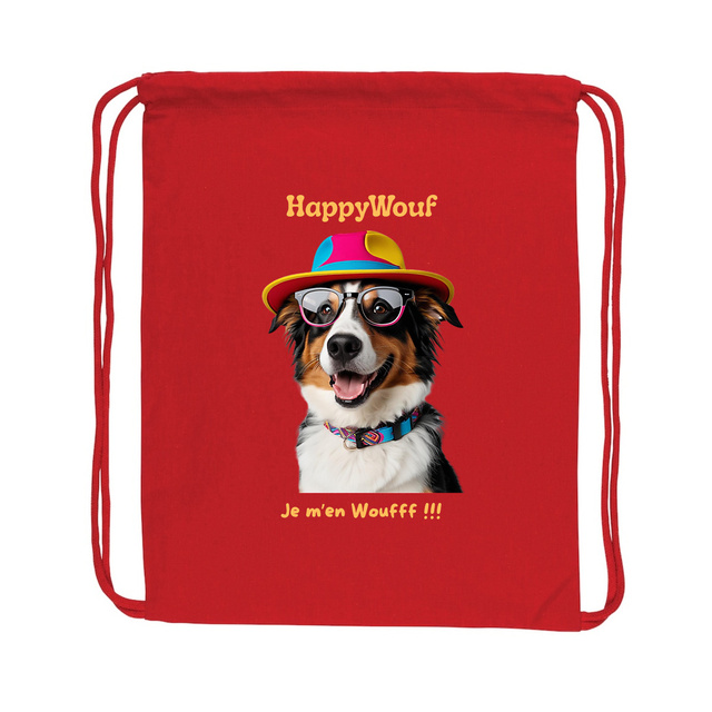 Image back Sac à dos - HappyWouf Berger Australien "le style a du chien"