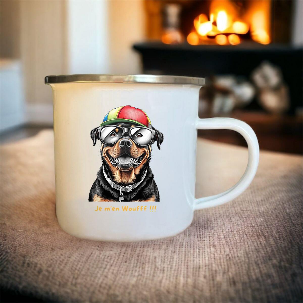 Mugs Rottweiler " Je m'en Woufff !!! "