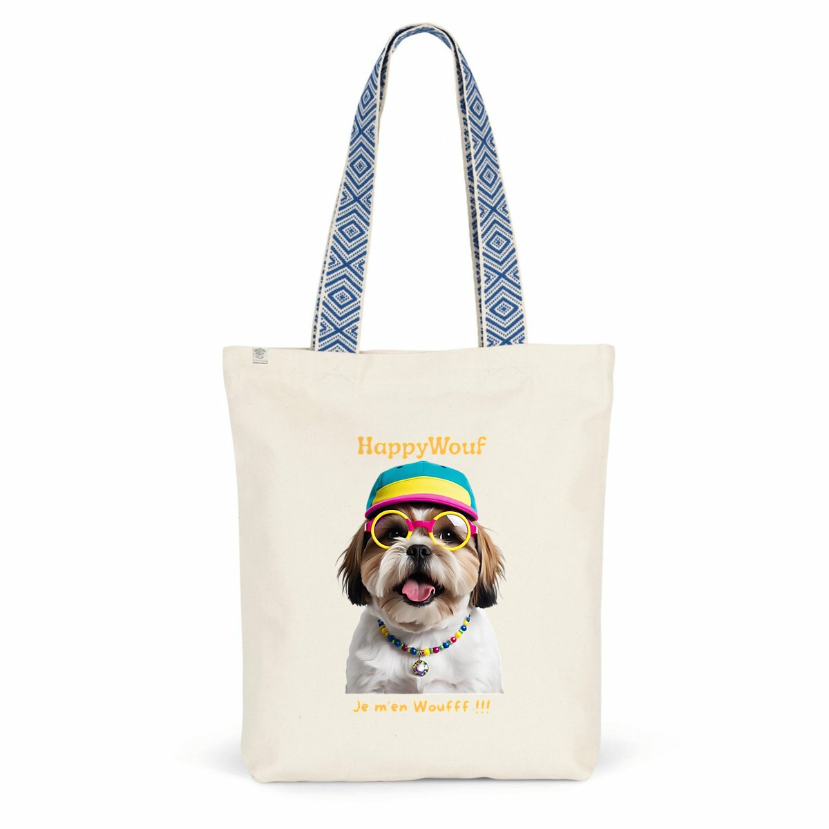 Image back Totebag - HappyWouf  Shih Tzu "Je m'en Wouf"
