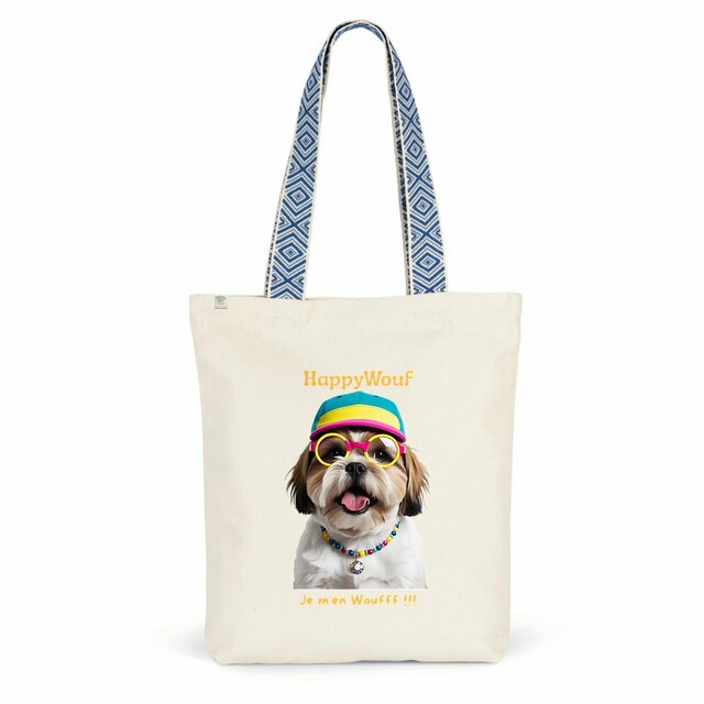 Image back Totebag - HappyWouf  Shih Tzu "Je m'en Wouf"