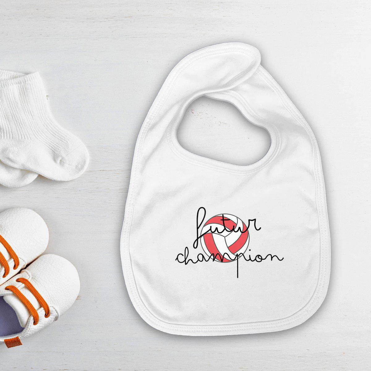 Image front Bavoir bébé Volley