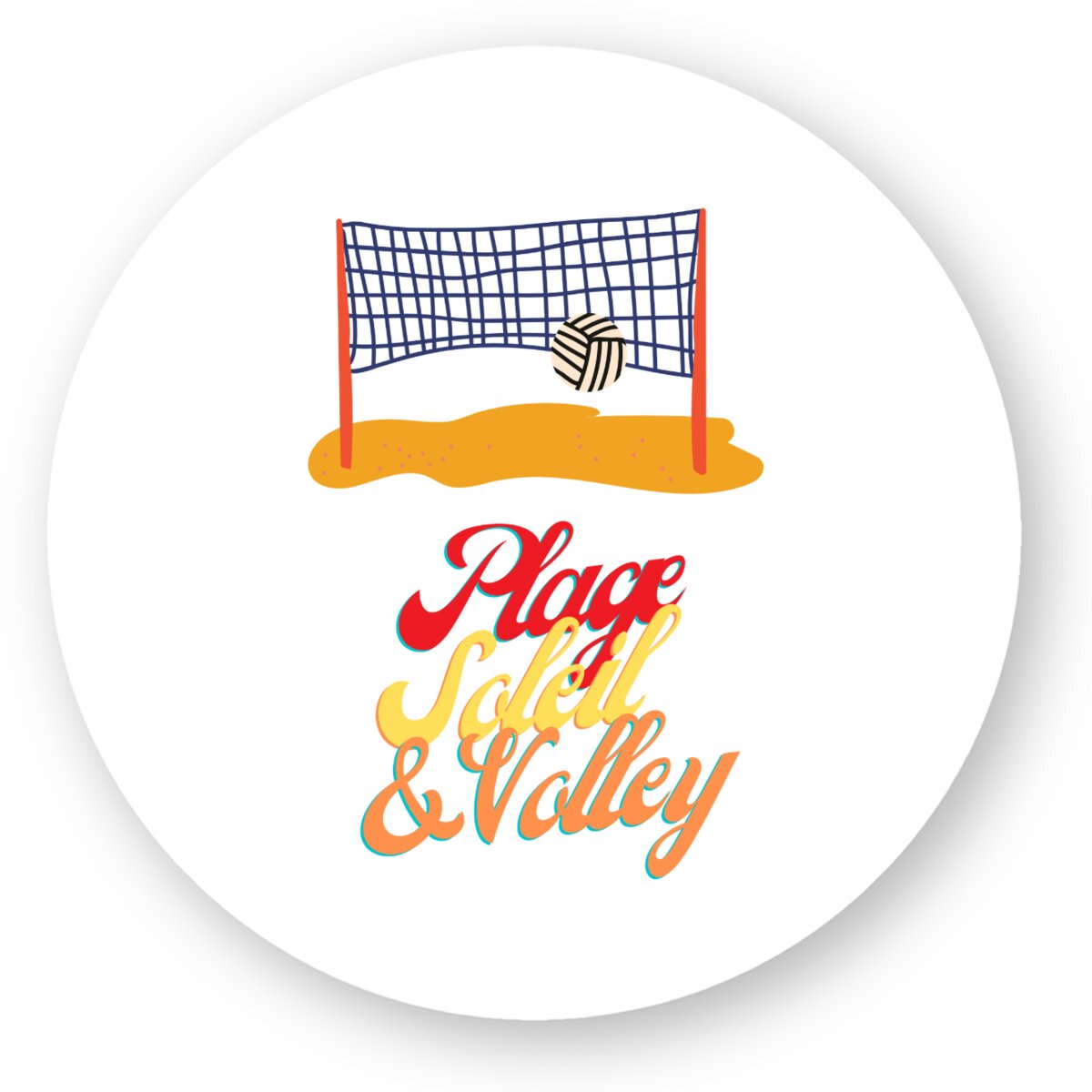 Image front Autocollant BeachVolley