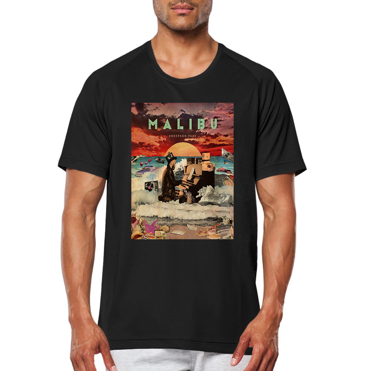 Image front Waouh ! Le tshirt de sport MALIBU !