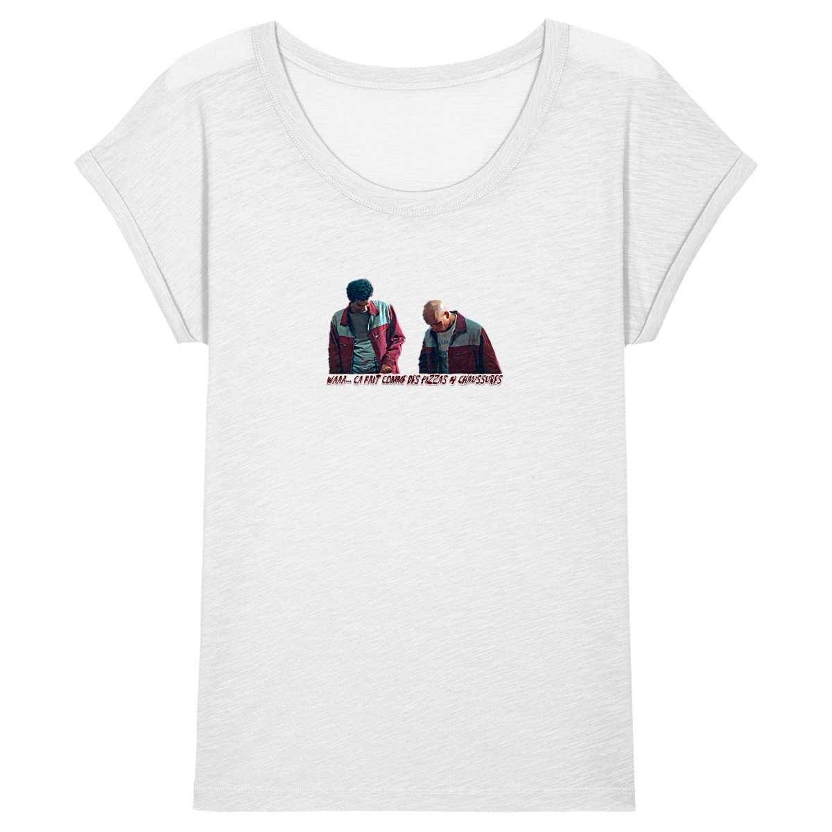 Image back Le T-Shirt H/F "Ca fait comme des pizzas 4 chaussures"