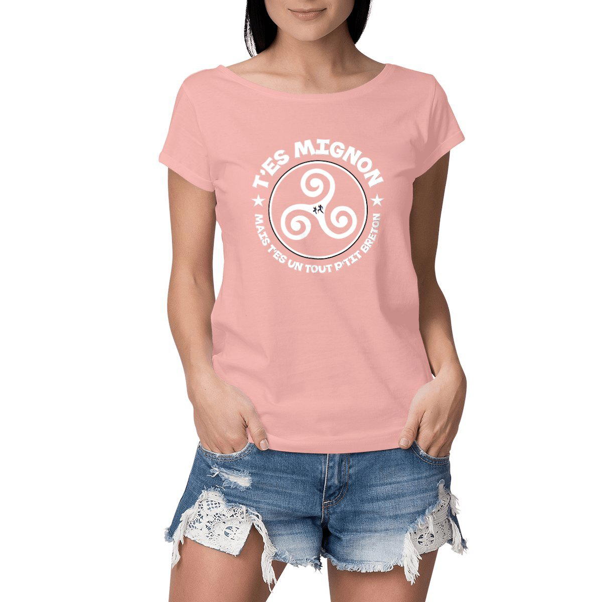 Image front Le T-Shirt cool "T'es Mignon mais..." (Femme)