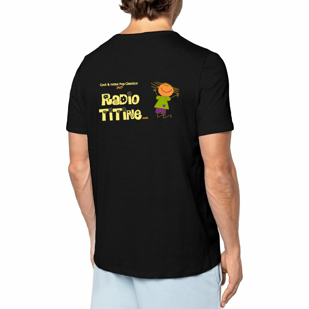 Image front Le TROP BEAU T-Shirt Homme façon "Slub" imprimé des 2 côtés !