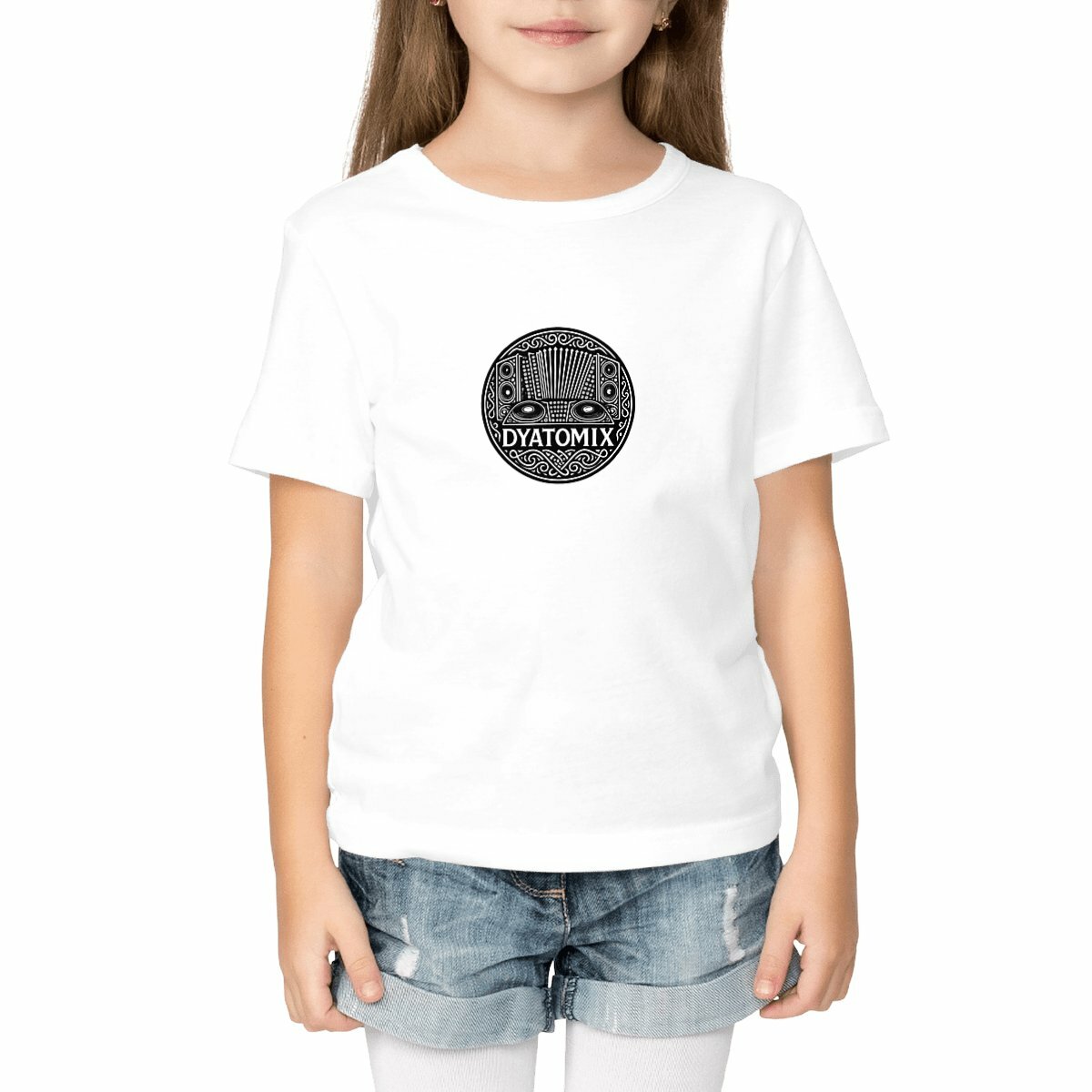 T-shirt enfant léger DYATOMIX Black & White 