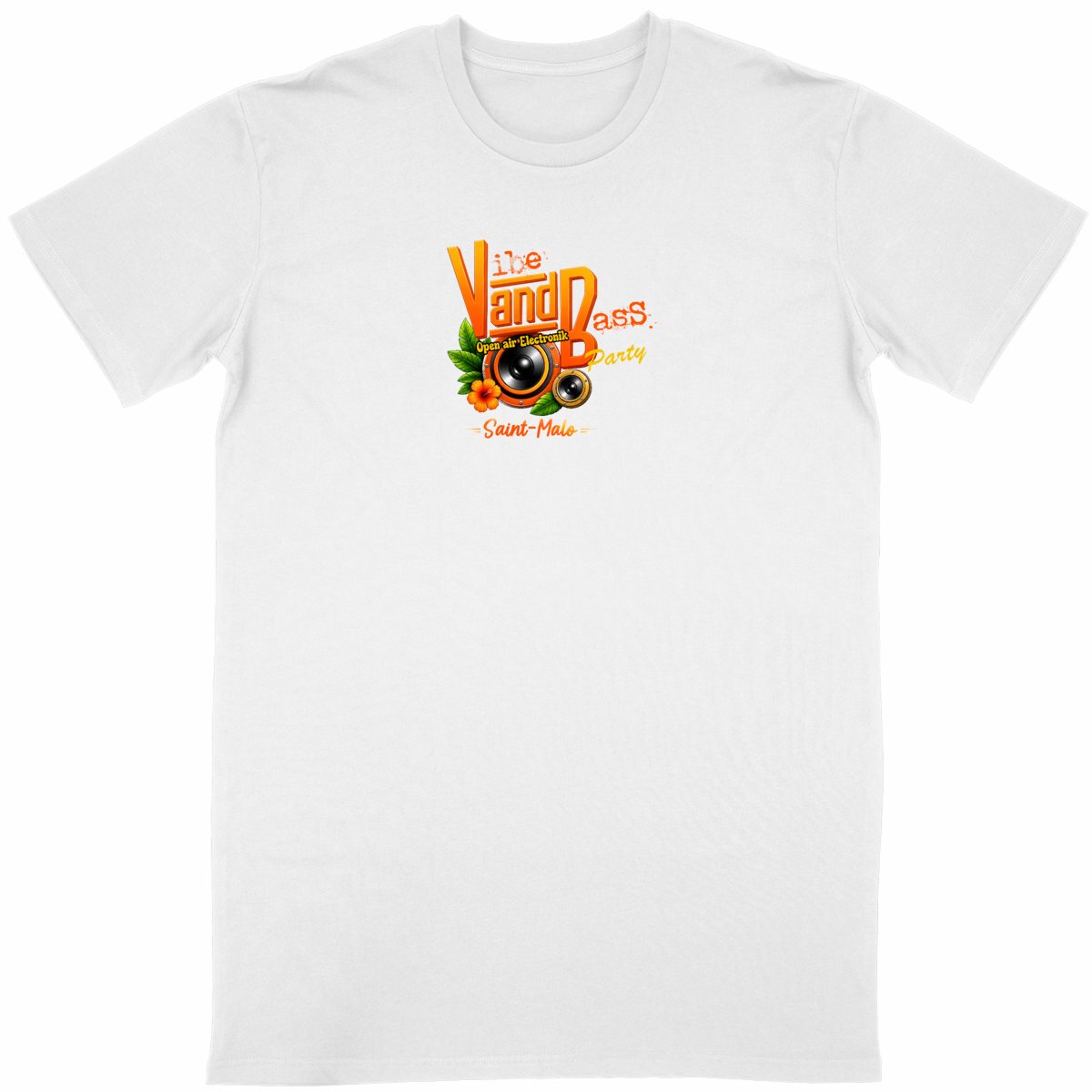 T-shirt unisexe VIBE & BASS – Summer Edition (recto/verso)