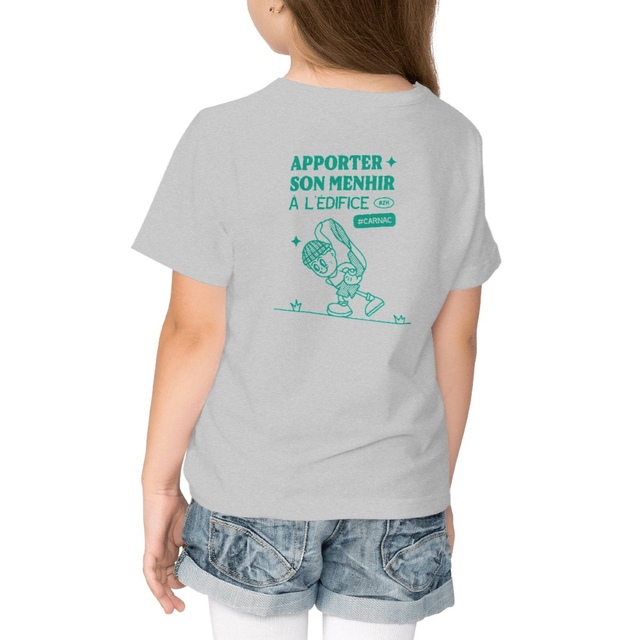 Image front T-shirt enfant Menhir