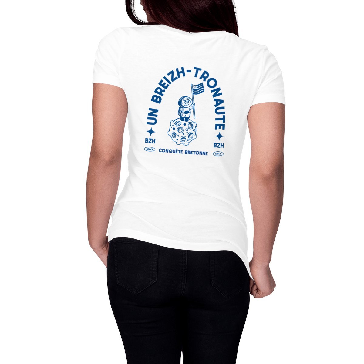 Image front T-shirt femme Breizh-tronaute
