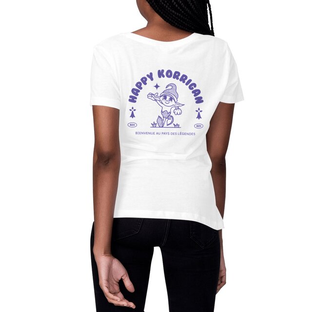 Image front T-shirt femme Happy Korrigan