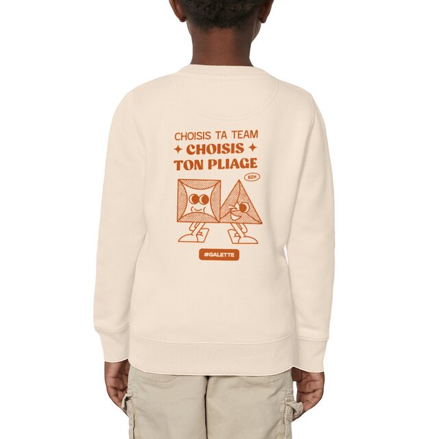 Image front Sweat enfant Pliage Galette