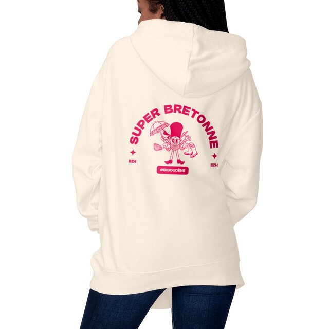 Image front Sweat à capuche Super Bretonne