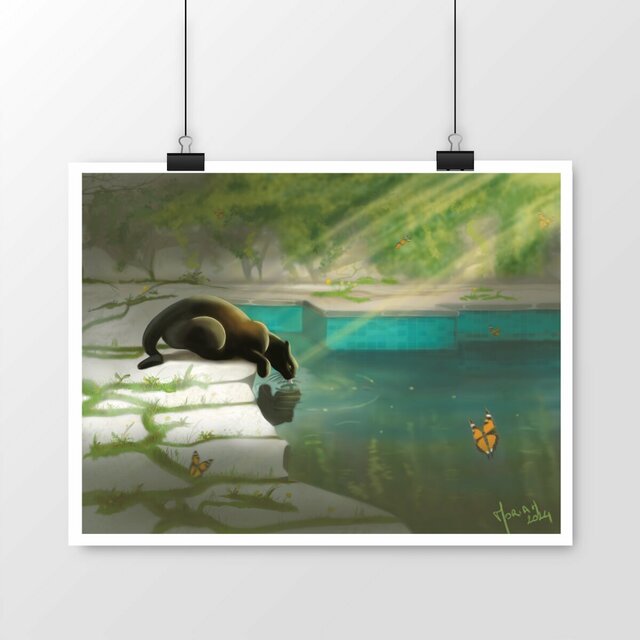 Luna art print