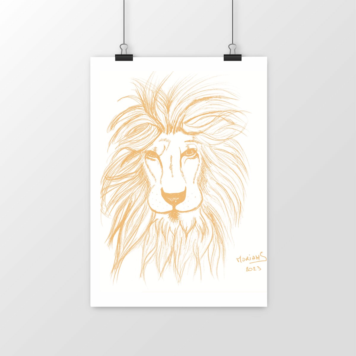 Image front Strength art print 