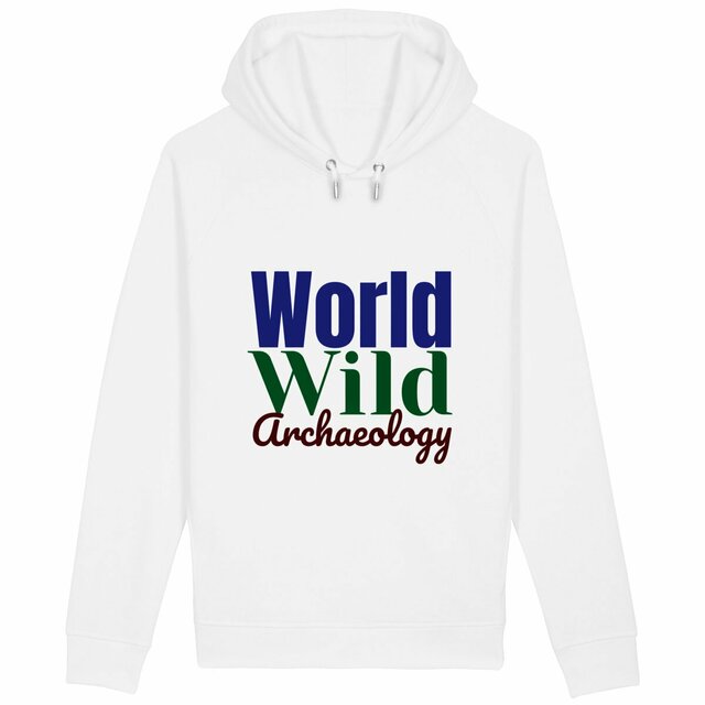 Felpa con cappuccio e tasche laterali in stile college americano - Image