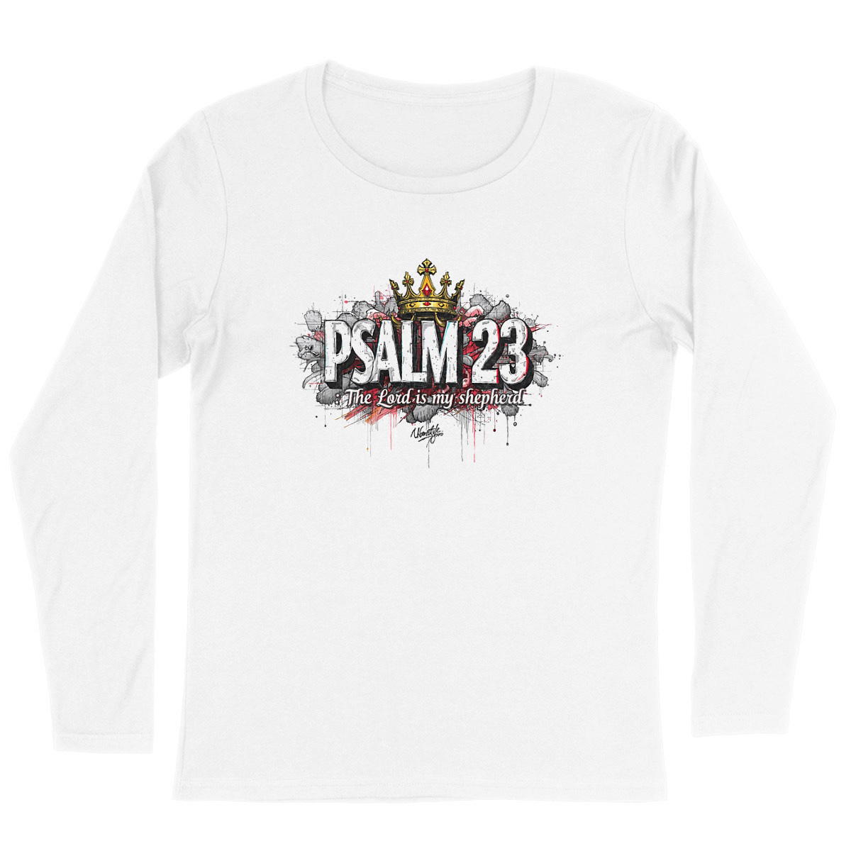 T-shirt Femme Léger Manches Longues PSALM23 - Image