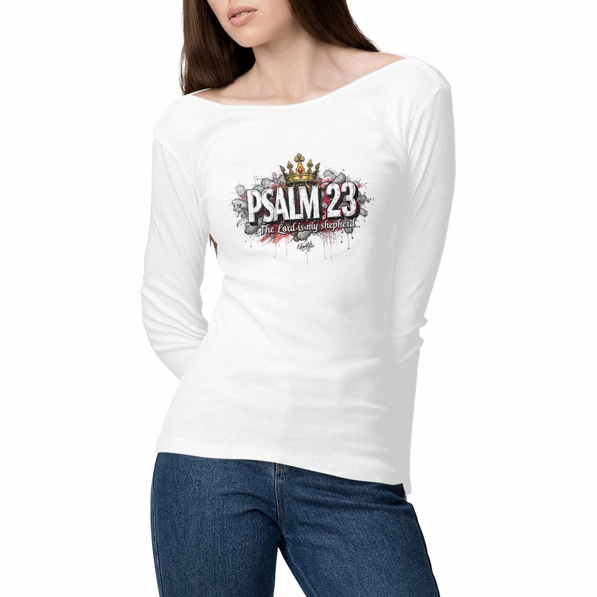T-shirt Femme Léger Manches Longues PSALM23