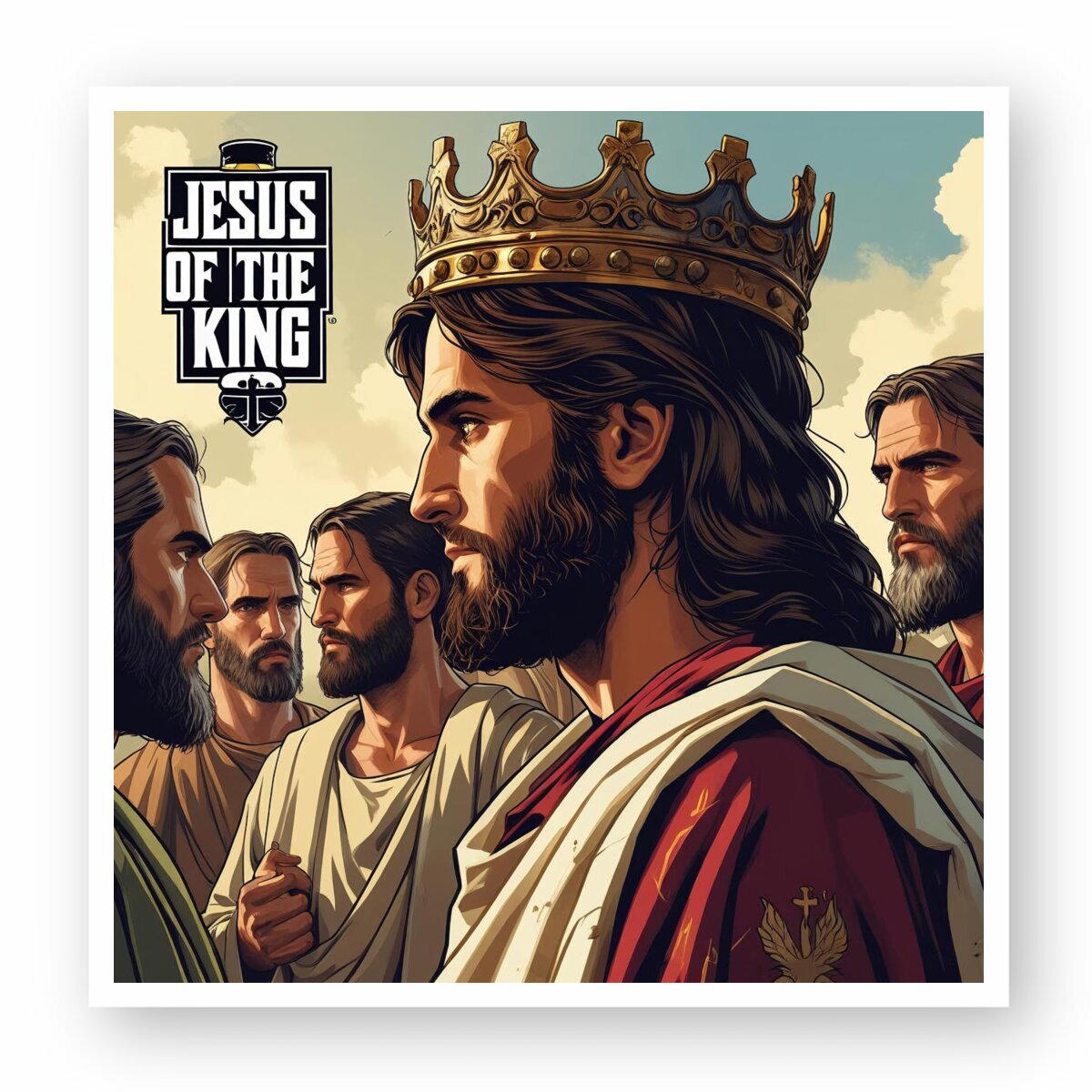 Autocollant Jesus Of The King