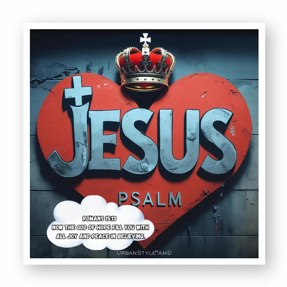 Autocollant PSALM Jesus
